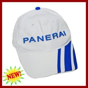 Panerai Classic Yachts Challenge Cap Hat White Blue Stripe Adjustable Strapback